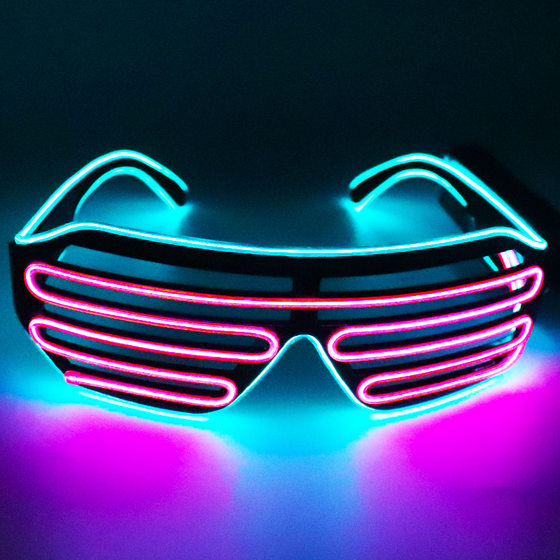 EL glasses luminous blinds disco bar supplies party fluorescent venue layout cheer props trembles toys