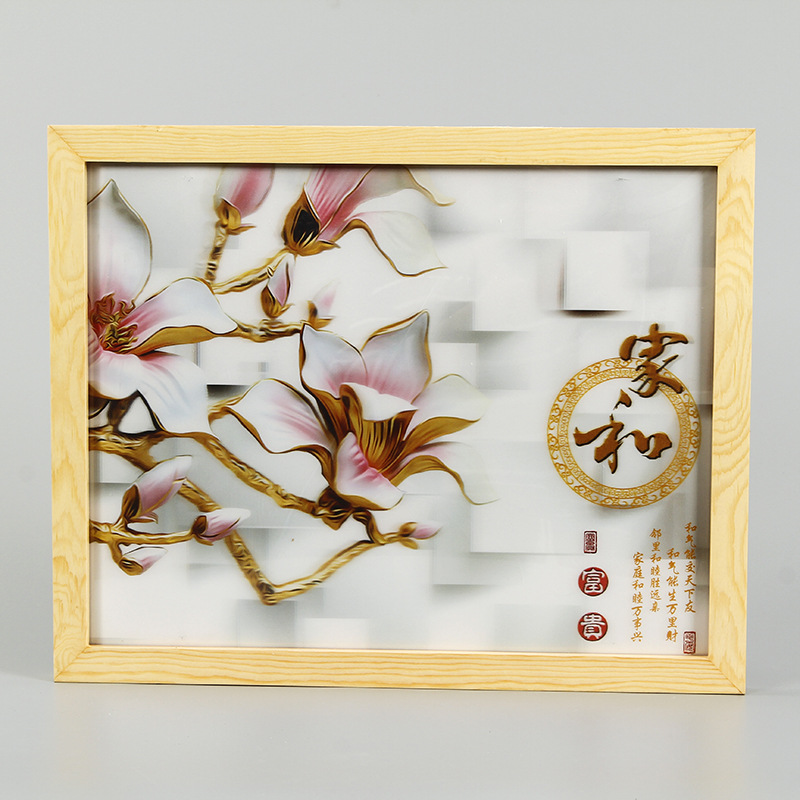 厂家生产PP三维立体画办公室背景墙风景挂饰高清装饰立体画