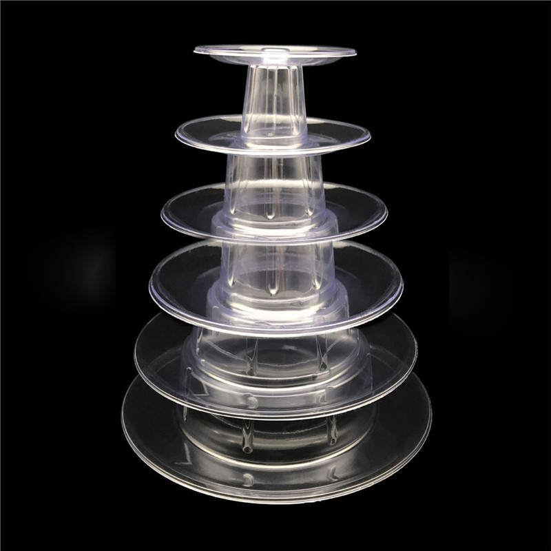 Soporte de exhibición cuadrado de 9 capas de 5 capas soporte de exhibición macaron torre de postre soporte de exhibición de la boda