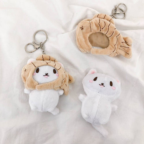 Korea ins snapper cat plush doll doll pendant bag accessories keychain wholesale