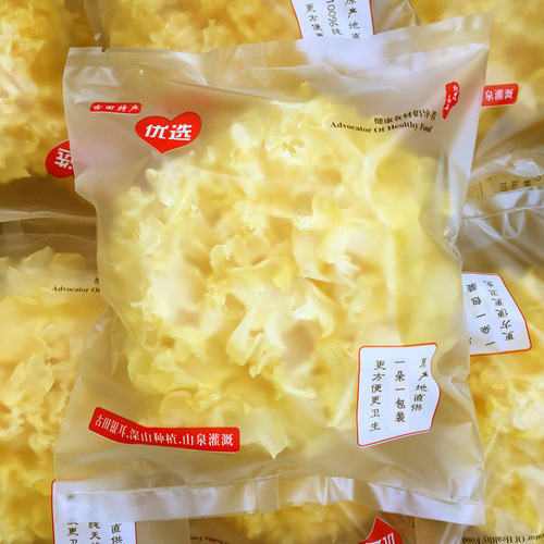 Dried Snow Fungus (Tremella Fuciformis) in Large, Independent Packaging - High-Quality, Non-Ugly, Glutinous Snow Fungus - Ancient Tian Snow Fungus Wholesale