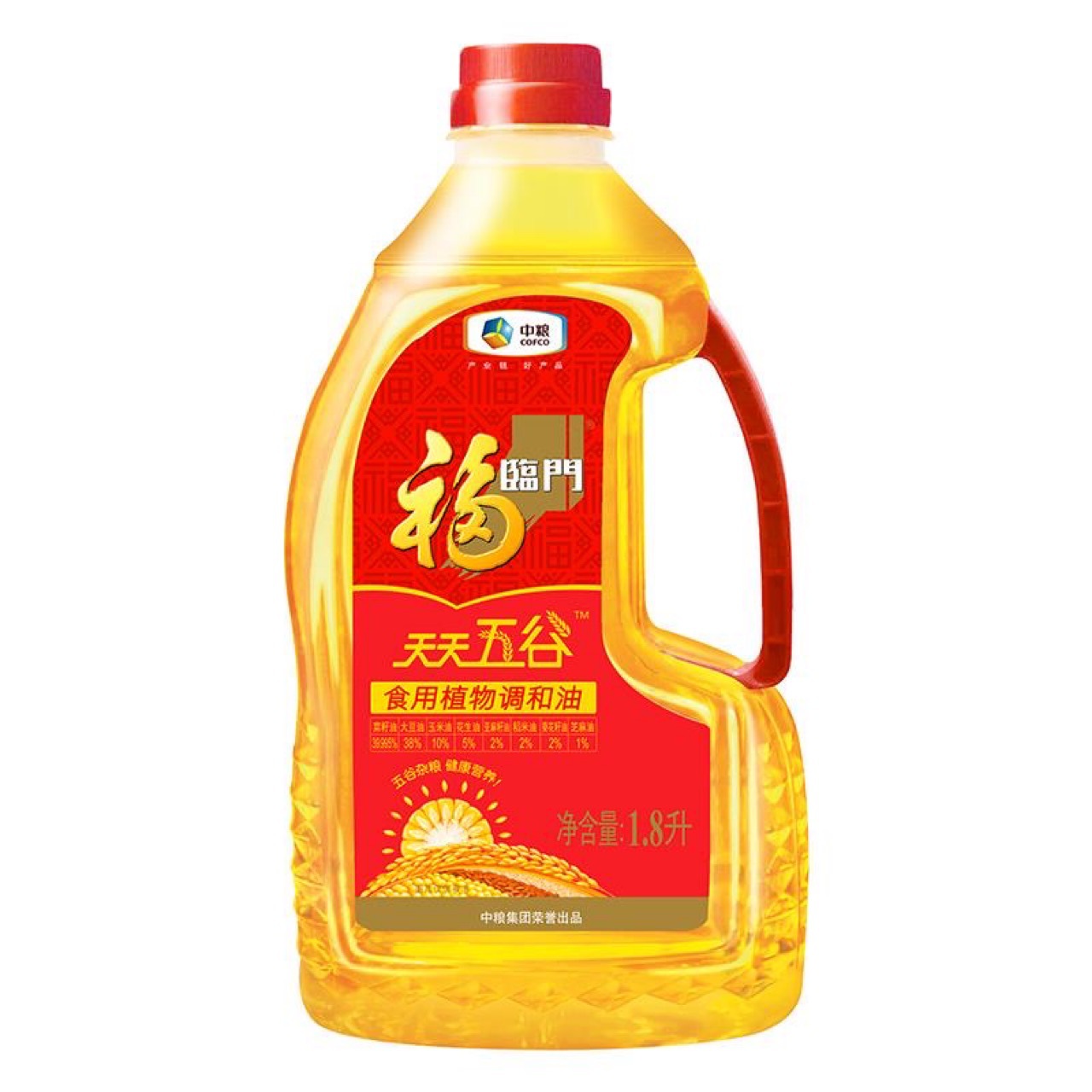福临门 食用油 天天五谷食用植物调和油1.8L 中粮出品?