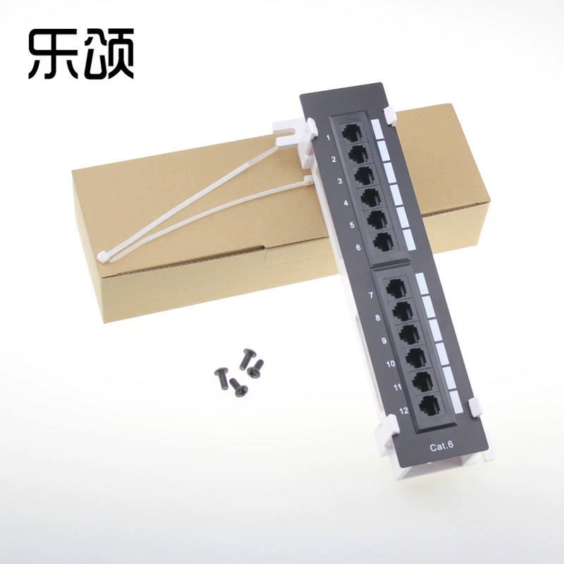 CAT6 12-портовая неэкранированная настенная распределительная рама с кронштейном для сетевой проводки плеера