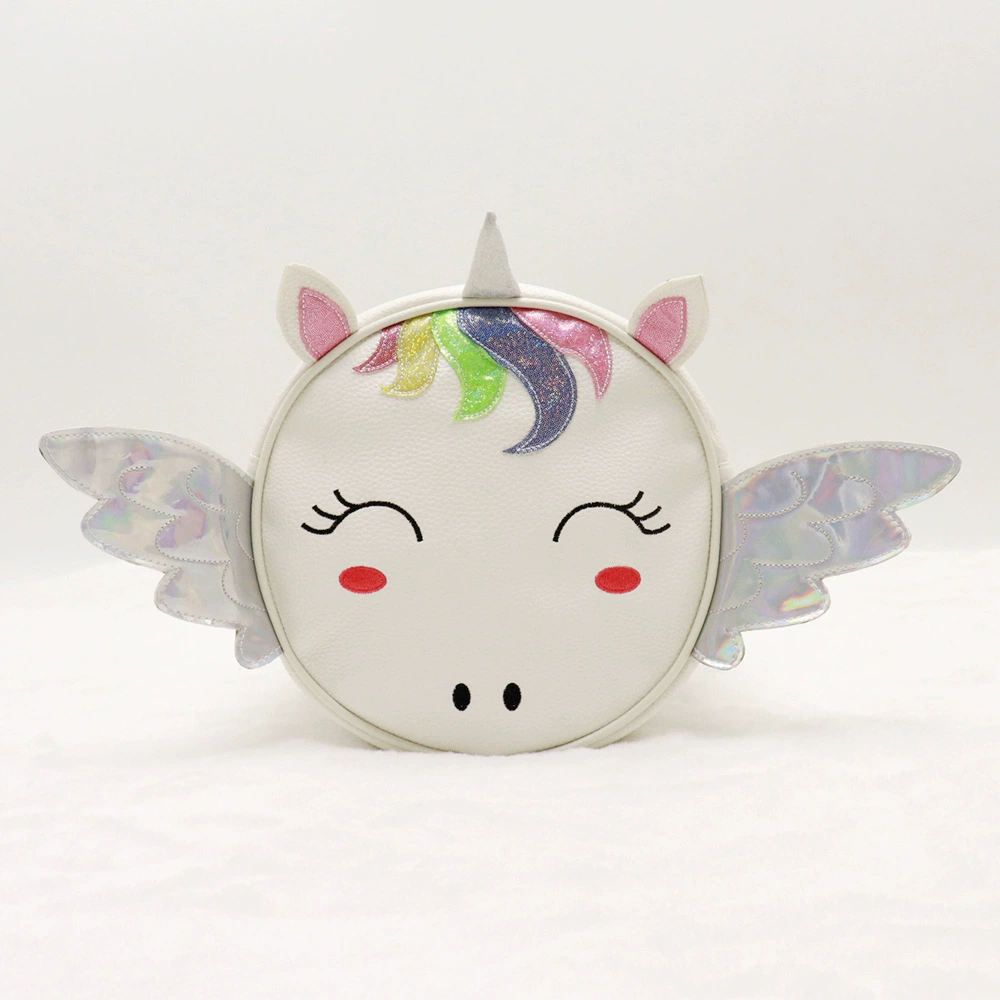 Единорог школьный рюкзак женский легкий детский 3-5-6 лет детский сад круглый модная Милая сумка для девочек