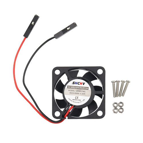 Raspberry Pi 4/3/2 Generation Cooling Fan 3007 One/Two-Part Terminal Support 5V for 4B/3B+ with Screws