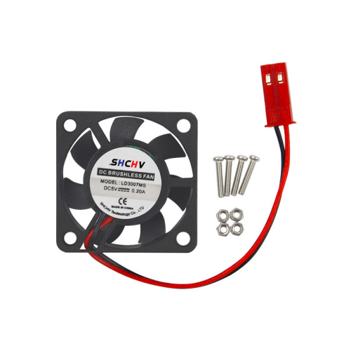 Raspberry Pi 4/3/2 Generation Cooling Fan 3007 One/Two-Part Terminal Support 5V for 4B/3B+ with Screws
