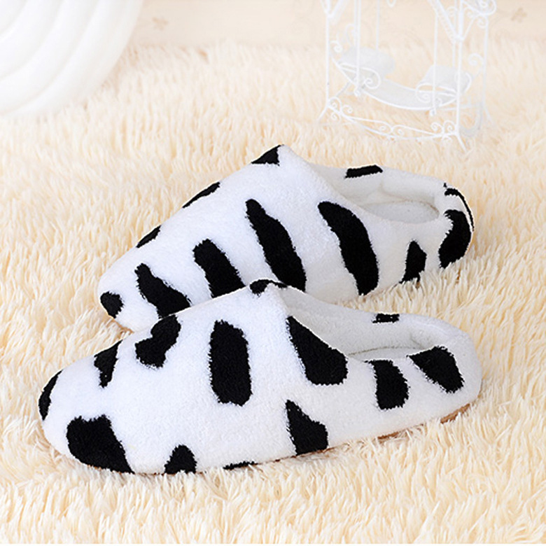 New Soft Bottom Suede Indoor Half-Heel Silent Cotton Slippers Home Indoor Wooden Floor Cotton Slippers