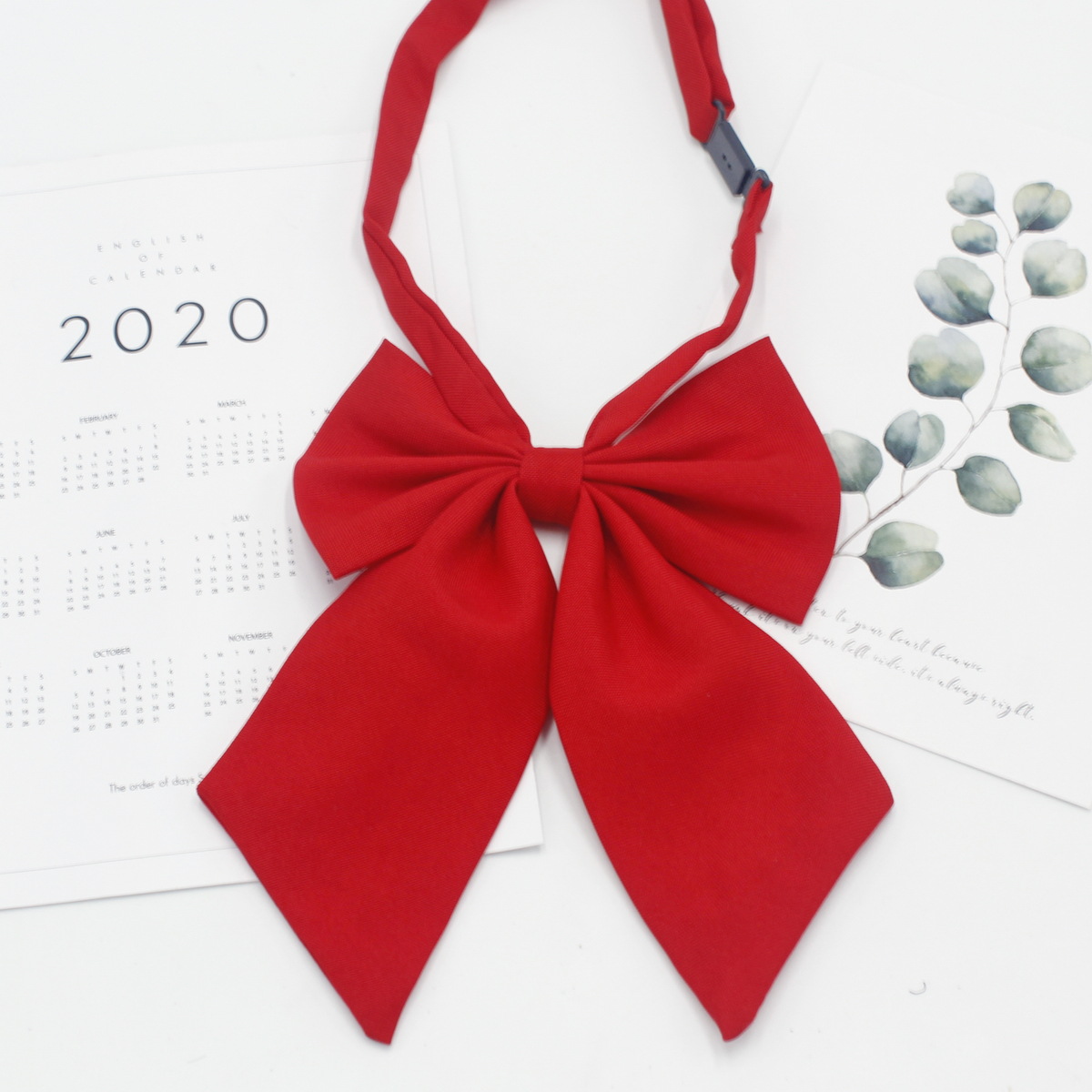 Fábrica de pajarita mate de color sólido al por mayor arco de esquina afilada estilo coreano estilo universitario damas uniforme jk pajarita