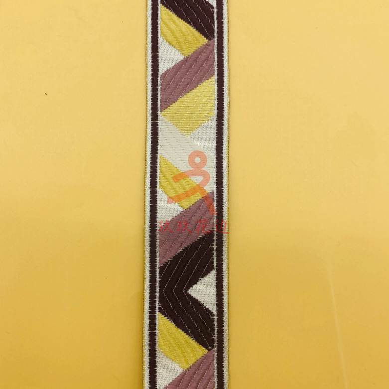 厂家现货直销 窗帘抱枕高精密菱形格提花花边 窗帘辅料 现货批发