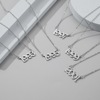Pendant stainless steel, necklace, wish, 2020, simple and elegant design, Birthday gift, wholesale