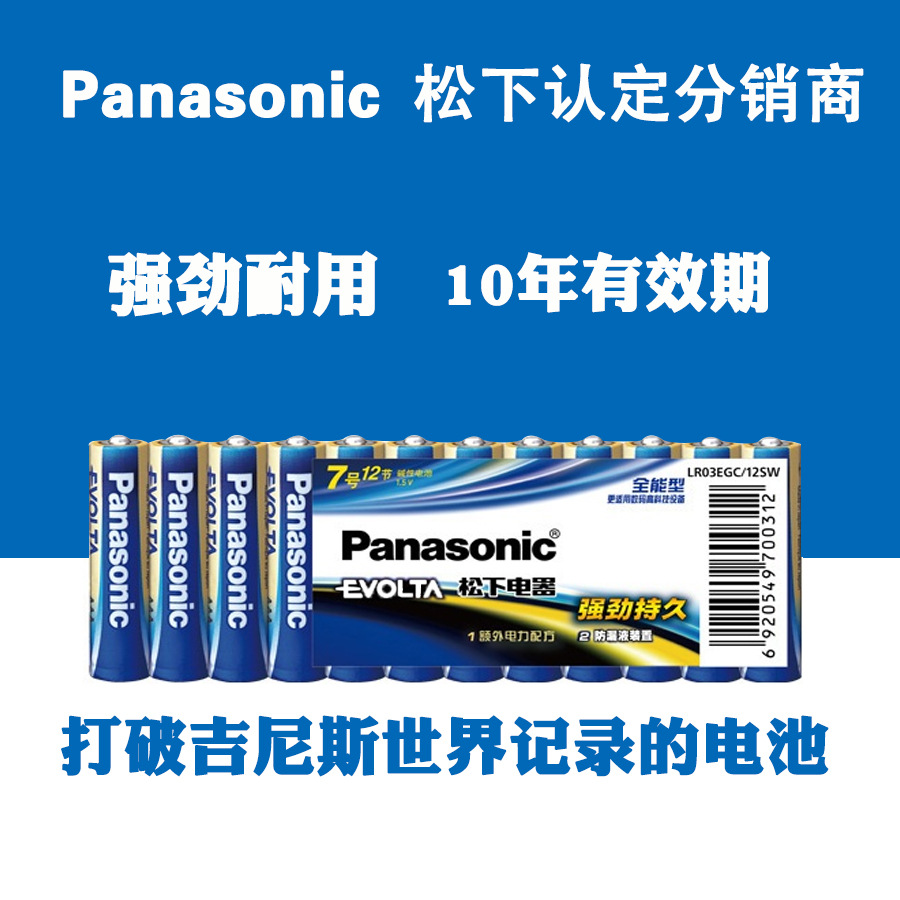 松下1.5V碱性5号电池 电子锁电池AA工业配套EVOLTA