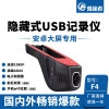 1080P Android Navigation Dedicated U-Shaped Hidden Recorder Adas Auxiliary Electronic Dog USB Driving Recorder (Driving recorder) - no-card-f4-720p-single-lens