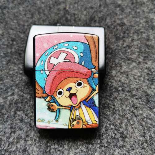Street stall supply gift metal windproof kerosene lighter creative advertising cartoon kerosene lighter