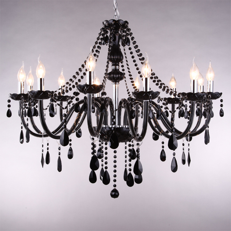 Fábrica al por mayor 12-cabeza araña de cristal de jade blanco lámpara de vela blanca lámpara de cristal Bienvenido a la imagen