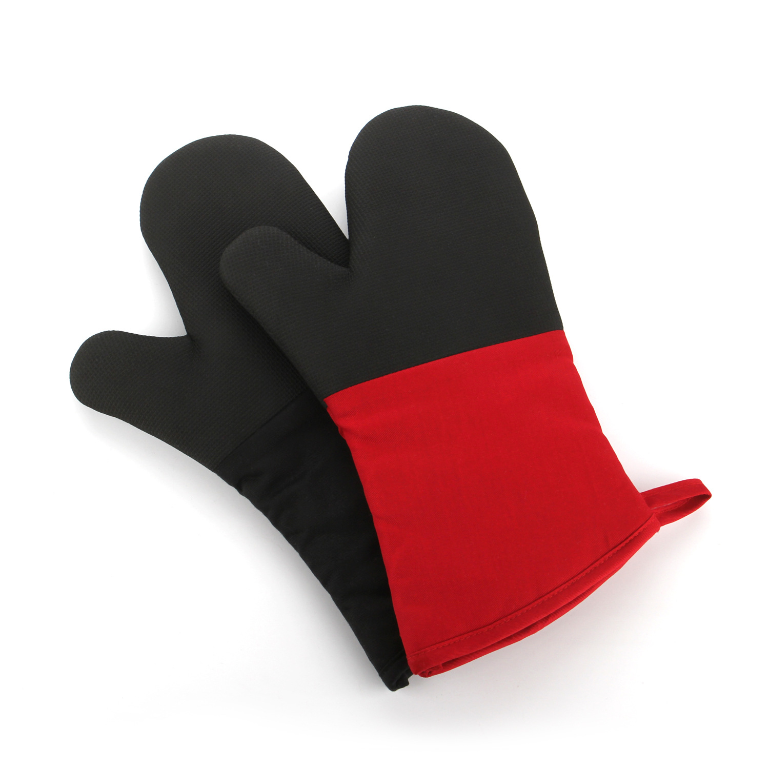 [Heat Insulation King] Professional households must choose high-end microwave oven gloves, red and black baking oven heat insulation gloves