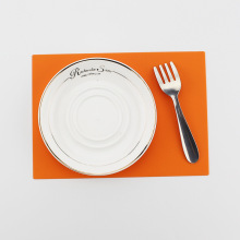 21*15cm硅膠隔熱墊餐桌防滑墊 桌面防水防油硅膠防滑西餐墊餐盤墊