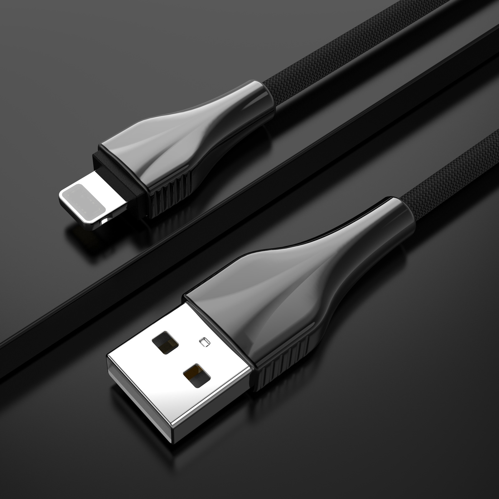 type-c数据线锌合金3米加长 安卓USB-C手机通用充电线2m 快充3A线