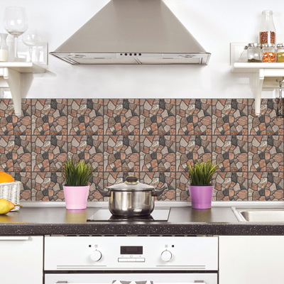 Carrelage mosaïque 3D transfrontalier à motif brique et pierre, anti-collision, pour l'embellissement et la rénovation de la maison_voghion.com