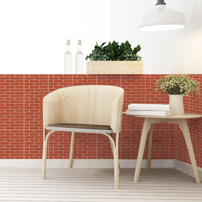 Carrelage mosaïque 3D transfrontalier à motif brique et pierre, anti-collision, pour l'embellissement et la rénovation de la maison_voghion.com