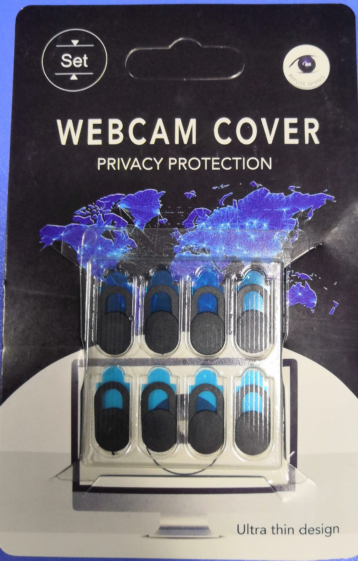 Cubrewebcam metálico para protección de privacidad en laptops