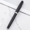 En stock al por mayor pluma de agua de metal firma pluma de Impresión logotipo negro negocio bolígrafo letras empresa regalo pluma
