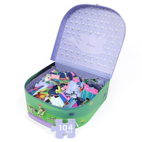 MiDeer children's early education popular science puzzle cartoon animal puzzle princess dinosaur humanistic puzzle toy
