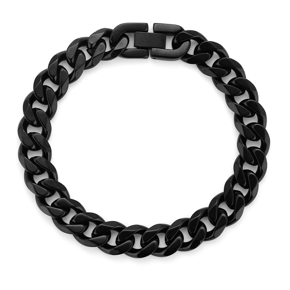 Estilo europeo y Americano hip hop moda retro marca de moda de acero de titanio cadena gruesa personalidad collar de los hombres del todo fósforo punk cadena Cubana