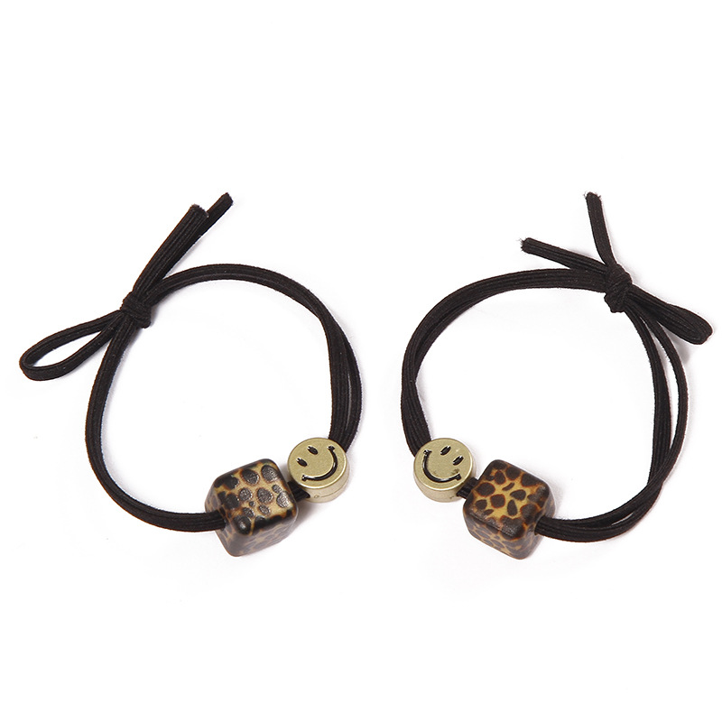 Puesto de suministro cabeza cuerda leopardo banda para el cabello lazo banda de goma para el cabello accesorios para el cabello internet celebridad estilo coreano cubierta de cuero accesorios para la cabeza hembra lindo