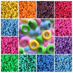 Ins Korean Agent Foam Circle Slime DIY Bubble Gel Filling Decoration Simulation Donut Thick and Thin 