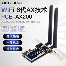 DERAPID AX200plǧ׾W늸̨ʽCPCI-EoWWiFi 6