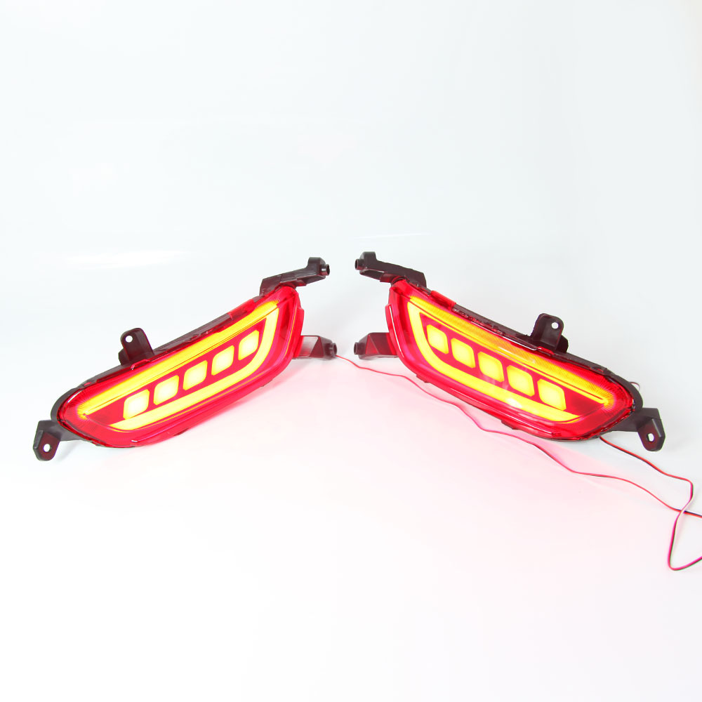 Aplicable a Mazda CX-3 especial LED parachoques trasero luz 14-17 CX3 parachoques trasero luz modificada luz de freno