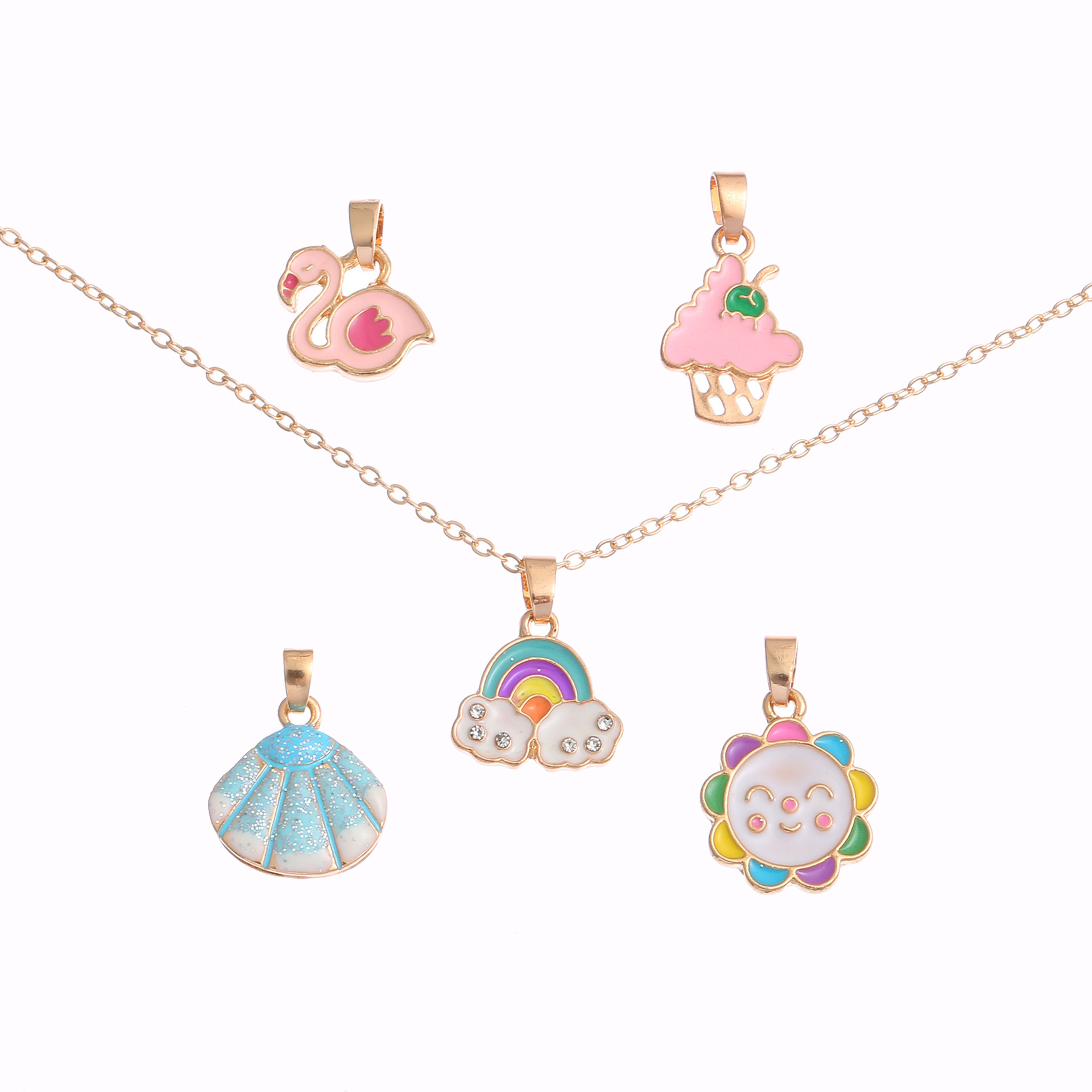 Decorado dulce popular juegos de collares para niños una variedad de estilos al por mayor transfronterizos colgante intercambiable DIY