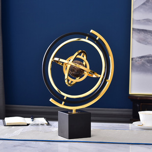 European-style office globe ornaments model room study desk living room TV cabinet light luxury soft decorations