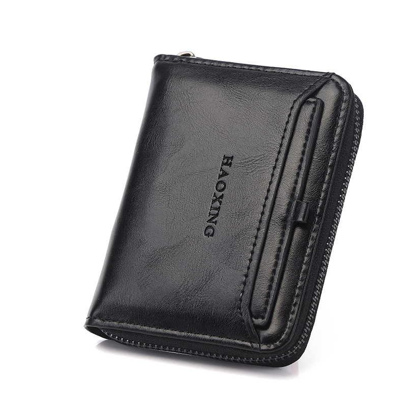 Cartera corta de los hombres retro al por mayor transfronteriza Venta caliente cartera de negocios multifuncional posición de billetes monedero vertical