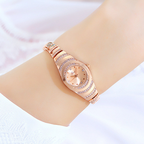 GEDI Women's Bracelet Watch, Ancient Niche High-End Diamond-Embedded Elegant Women's Fashion Waterproof Watch