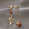 Retro ear clips from pearl, long earrings with tassels, no pierced ears, European style, wholesale