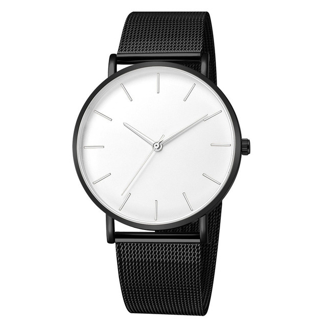 Ginebra nuevo reloj de hombre ultrafino simple correa de malla reloj de hombre Comercio exterior Venta caliente reloj de hombre al por mayor