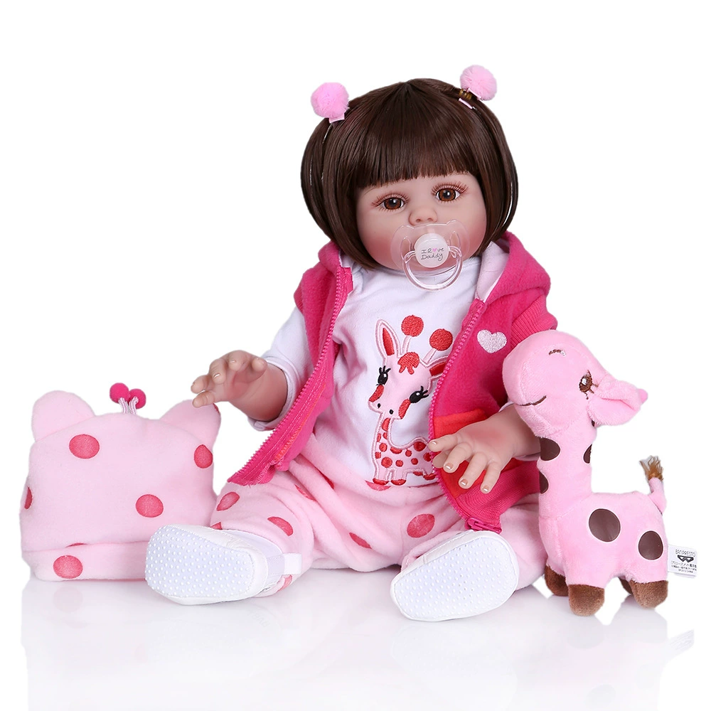 [47CM полный силиконовый имитационный кукольный младенец bebe doll reborn]