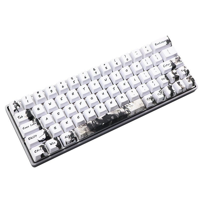 Knight Pbt Keycap Five-Sided Sublimation Process 71 Keys Compatible with Gh60/Gk64/Gk61 Knight Pbt Keycap Five-Sided Sublimation Process 71 Keys Compatible with Gh60/Gk64/Gk61