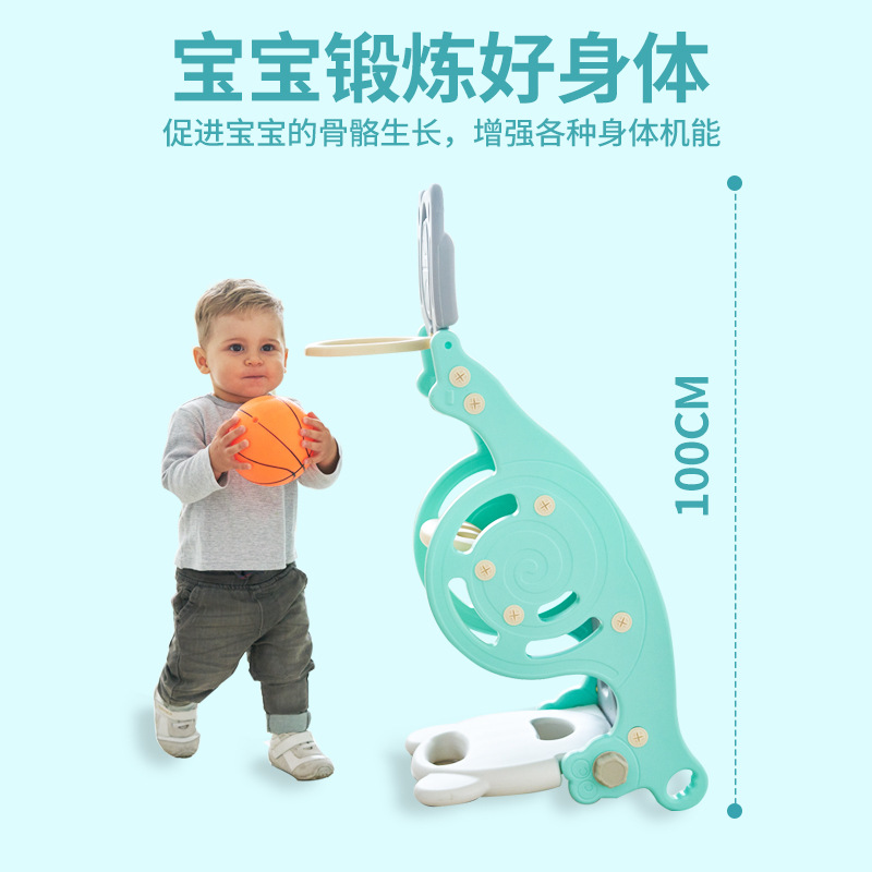 Rocking horse slide two-in-one dual-purpose basket indoor baby one-year-old gift children thickened 1-6 years old rocking chair Trojan horse