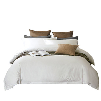 100s 230*88*4高密度纯棉印花贡缎 五星酒店特色四件套 厂家直销|ms