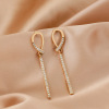 Retro silver needle, fashionable earrings, french style, silver 925 sample, European style, simple and elegant design, wholesale