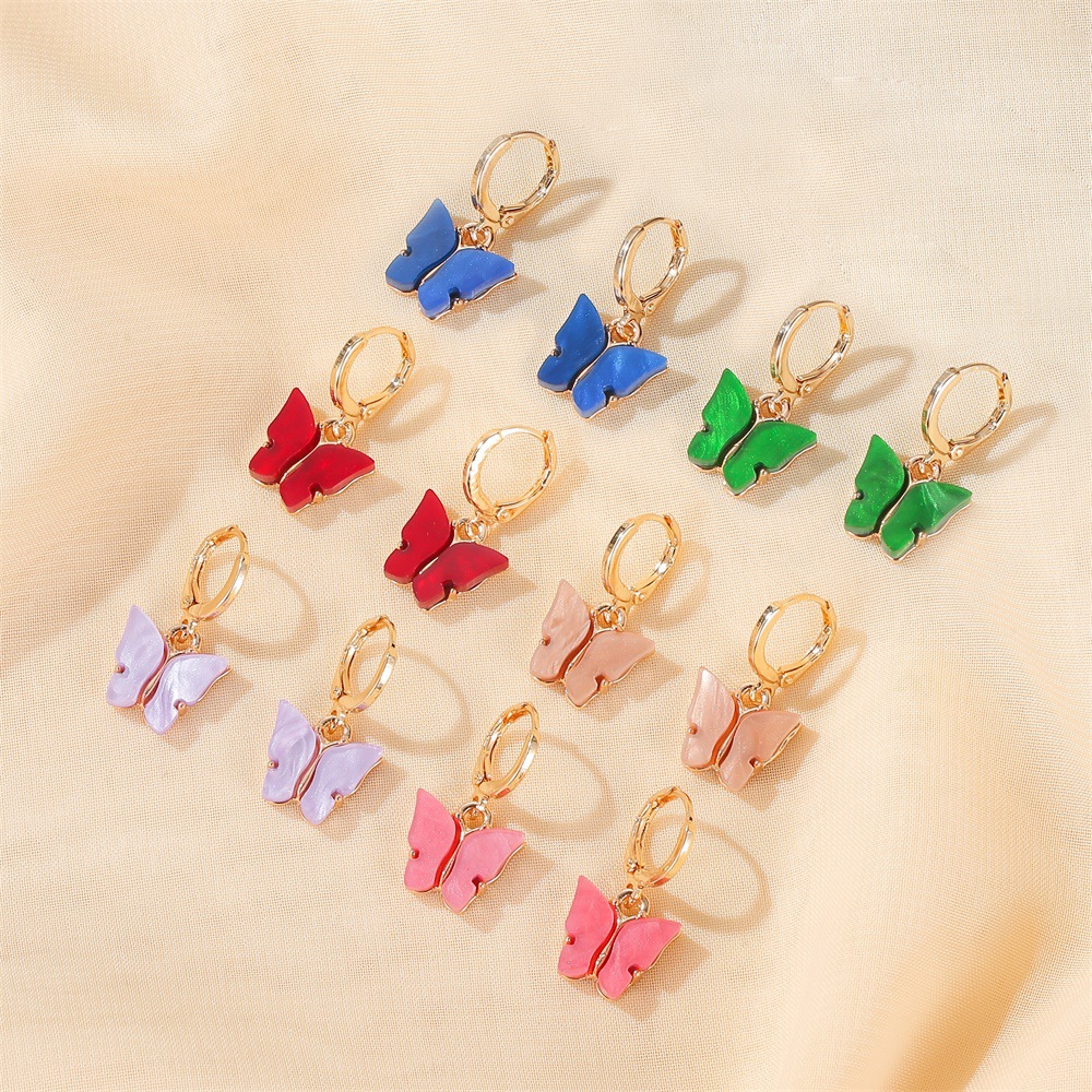 Summer elegant brand acrylic earrings