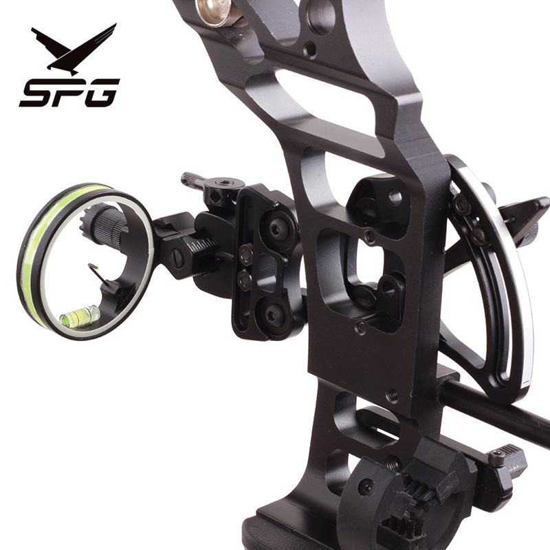 Vertex Composite Sight TP9510 Lever Single-needle Aim Fine-tuning Fast-tuning Composite Retroflex Outdoor Archery Equipment