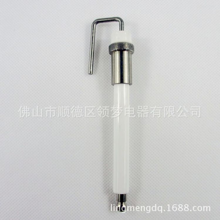 Accesorios de modificación de la cabeza del horno aguja de encendido de cerámica a juego con el encendedor de combustible a base de alcohol y otros encendedores de 10cm de largo