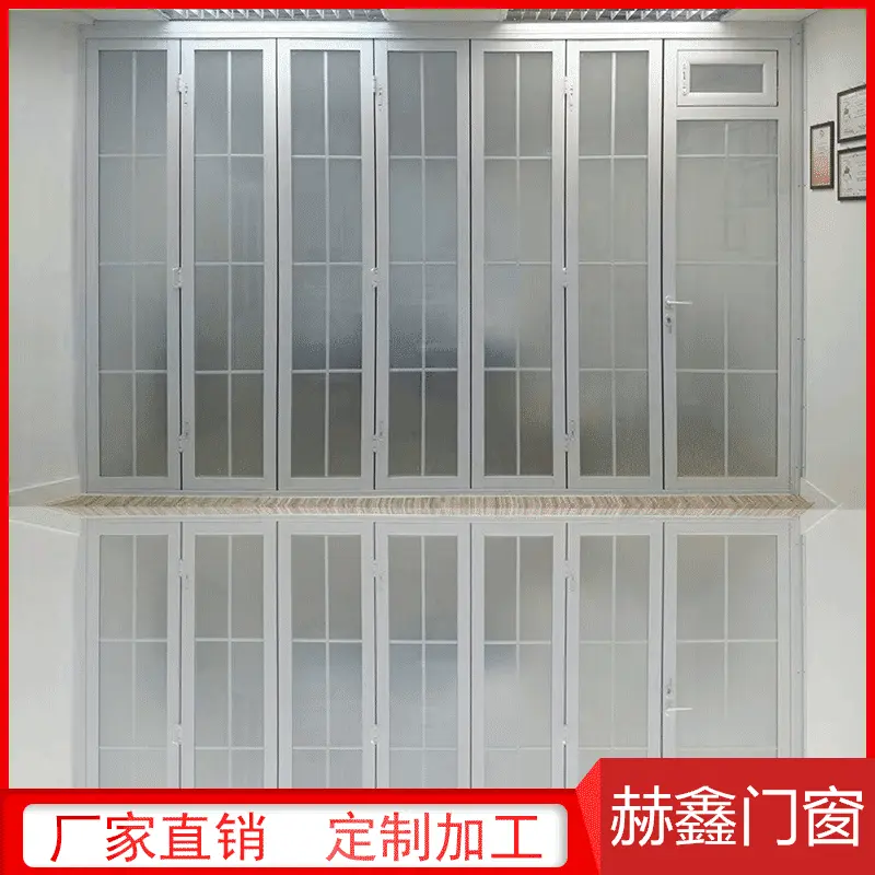 酒店餐馆餐厅折叠推拉门 定 制商铺隔离门 折叠式活动屏风自动门