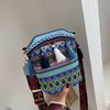 Fashionable demi-season ethnic one-shoulder bag, woven shoulder bag, 2020, ethnic style