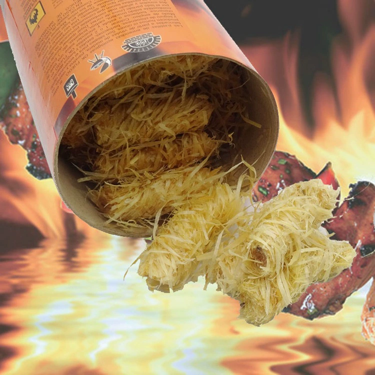 Заводская поставка на открытом воздухе печи барбекю аксессуары улучшитель сгорания углерода воск деревянный рулон 50/коробка