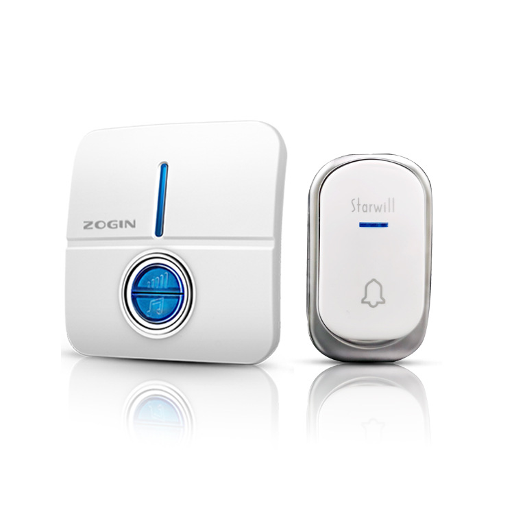 ZOGIN卓进C19门铃 无线交流家用遥控音乐门铃厂家亚马逊货源电池