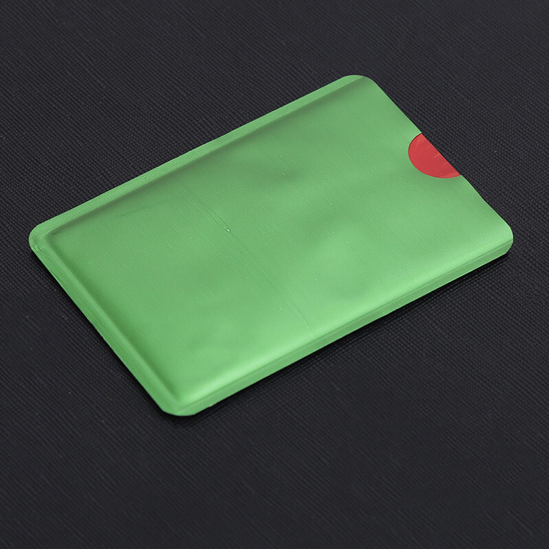 Cubierta de tarjeta bancaria antirrobo anti-desgaussing Certificado de blindaje NFC conjunto cubierta de papel de aluminio anti-Escaneo